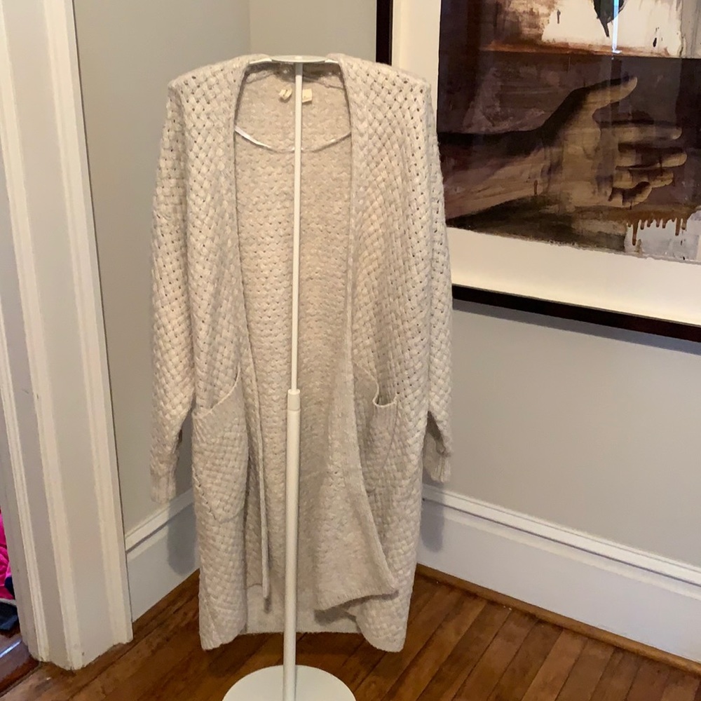Moth for Anthropologie‎ cotton/wool blend maxi cardigan . Never worn